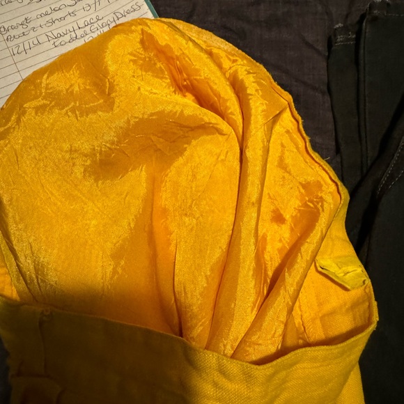 Vintage yellow linen lined pants for Easter size 6/8 - Picture 2 of 2